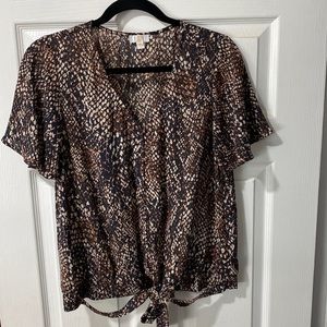 Snakeskin Top